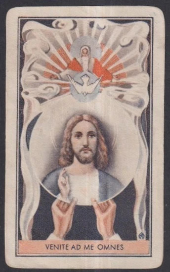 Holy card antique de Jesus santino image pieuse estampa