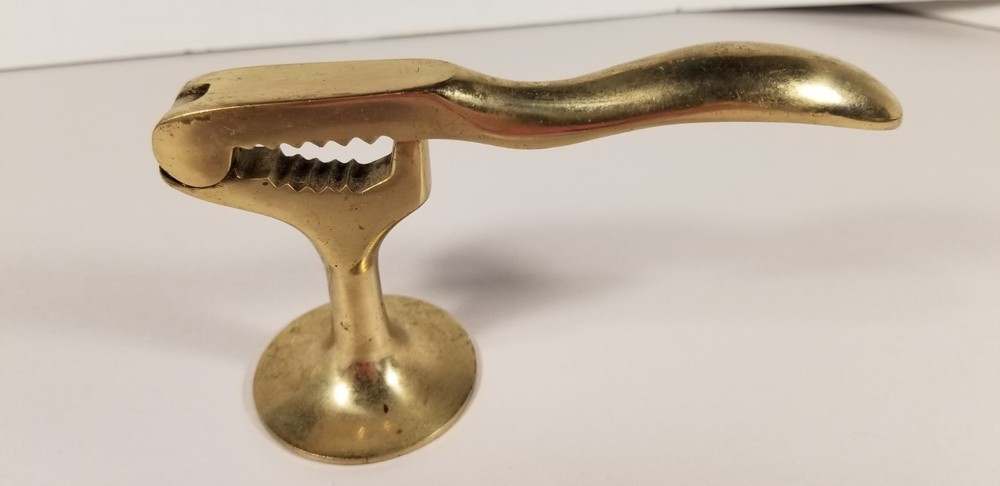 Vintage Brass Footed Nutcracker Japan MCM