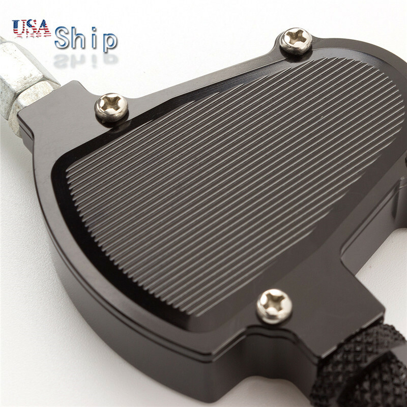 Motorcycle Black Stunt Clutch Pull Cable Lever Replacement Easy System Universal
