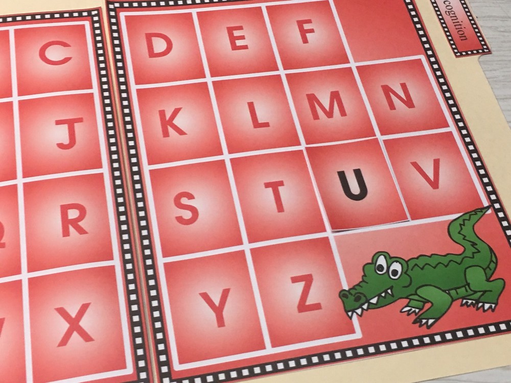 (4) Four Alphabet / Letter File Folder Set - Activity Set - READING