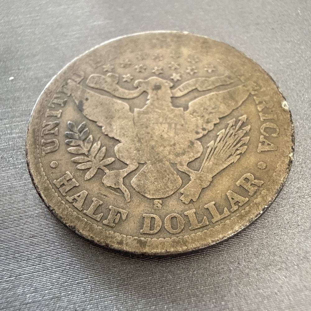 1900 S barber half dollar 50c