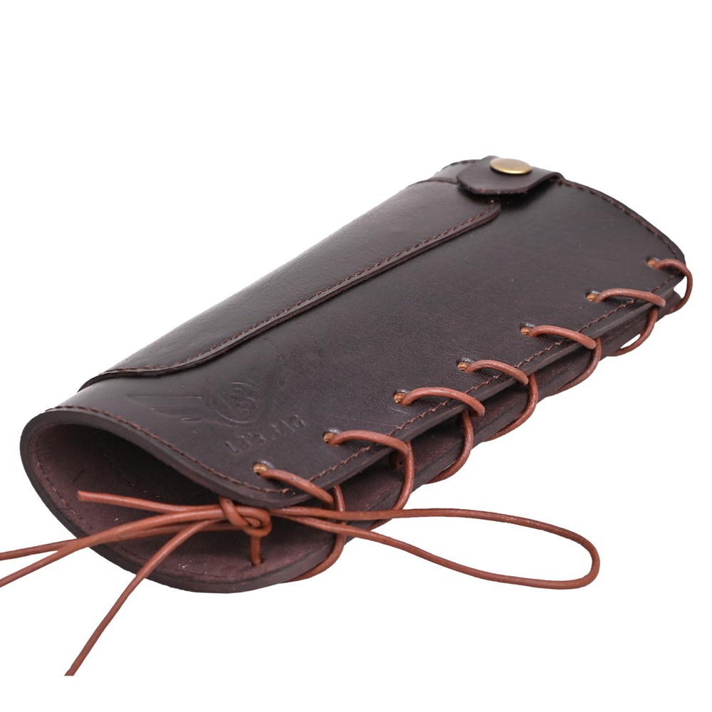 Cowhide Leather Hunting Buttstock with Suede Padding