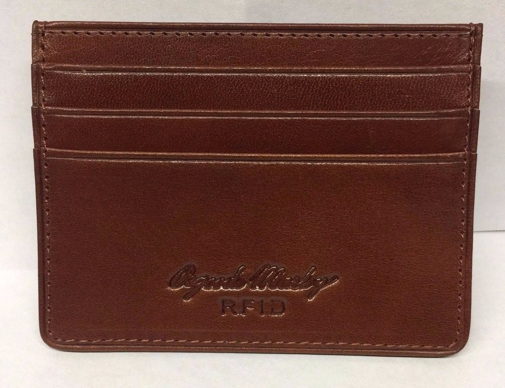 Osgoode Marley Sienna RFID Blocking Card Stack Flat Credit Card Case Holder 1133
