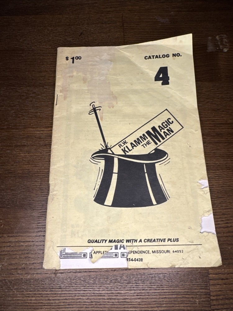 Klamm The Magic Man Catalog No. 4