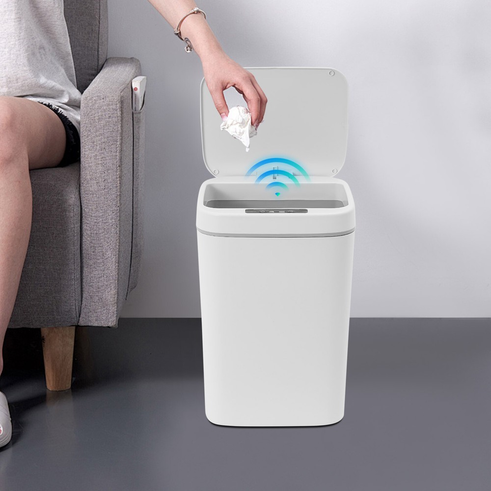 Touchless 4.23 Gallon Automatic Motion Sensor Smart Trash Can Bathroom Trash Can
