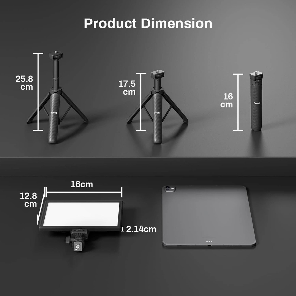 9" LED Video Light Panel, 2500K-6500K Camera Light for Video Conference Recor...