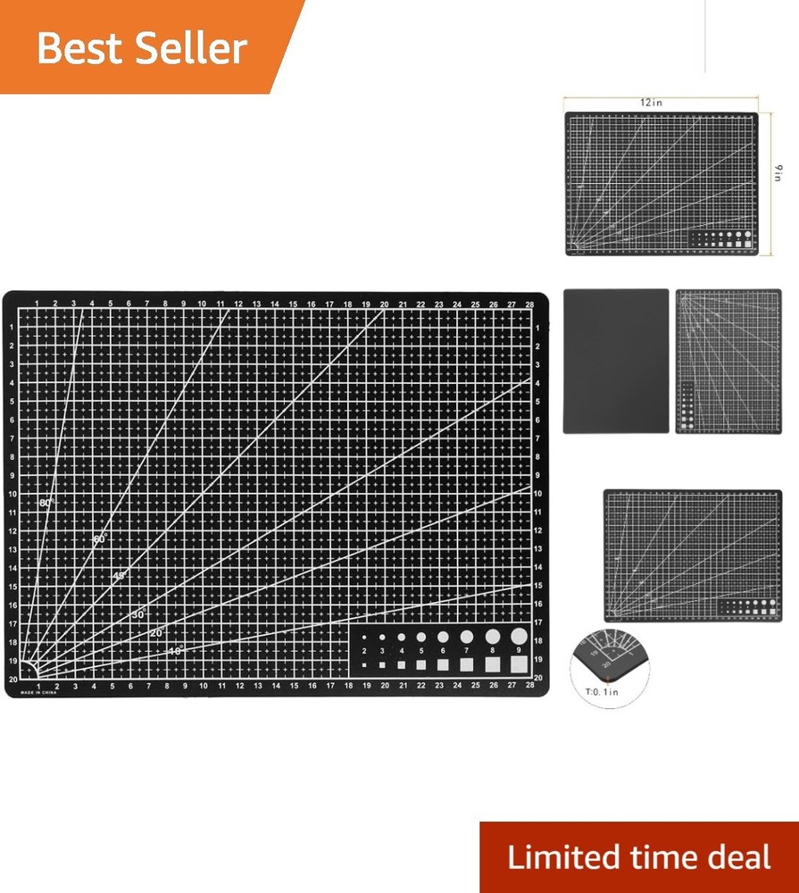 Precision Rotary Cutting Mat - Double Sided 9x12 Self-Healing Crafting Essential