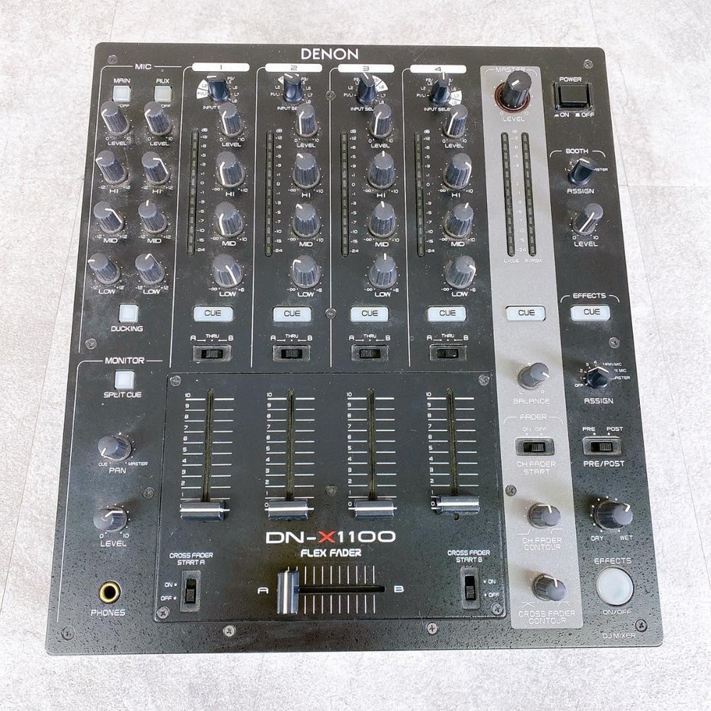 DENON DJ Mixer DN-X110C Multiple Channels Used JUNK Tested