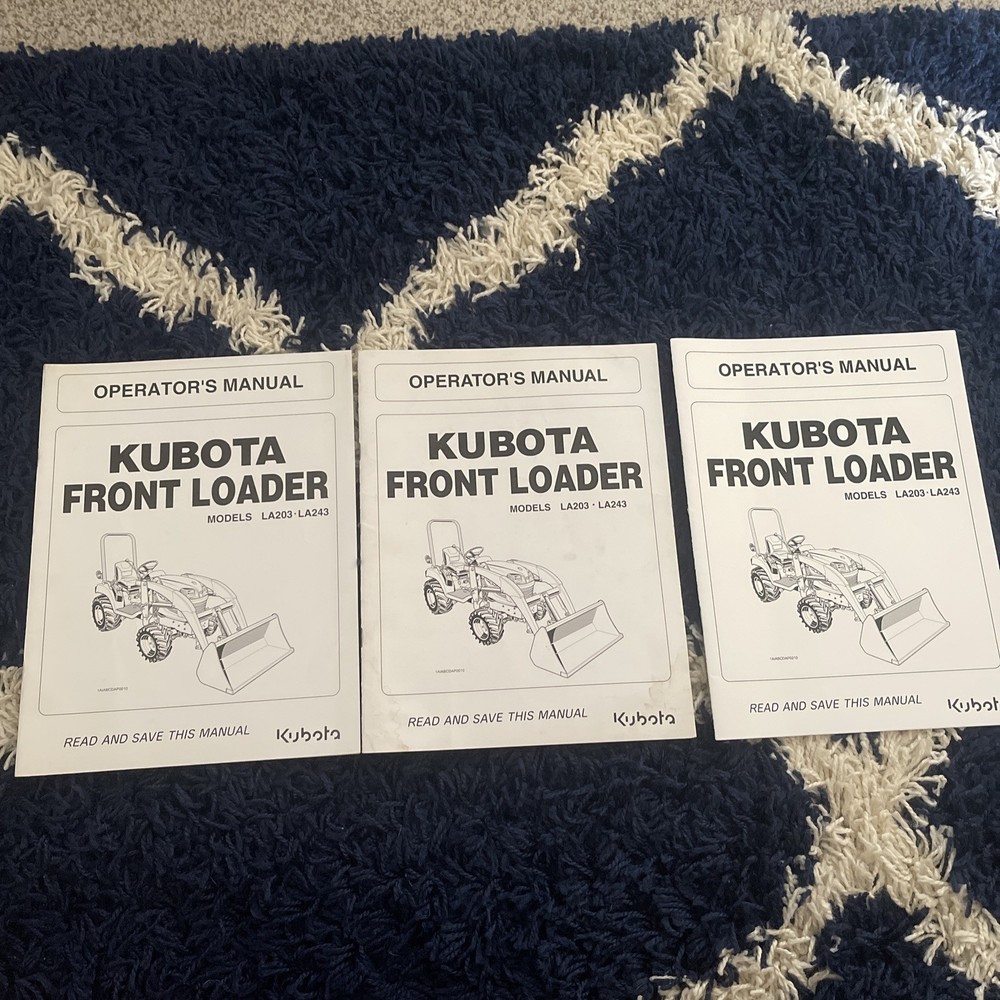 Kubota LA203 and LA243 Front Loader Operator’s Manual