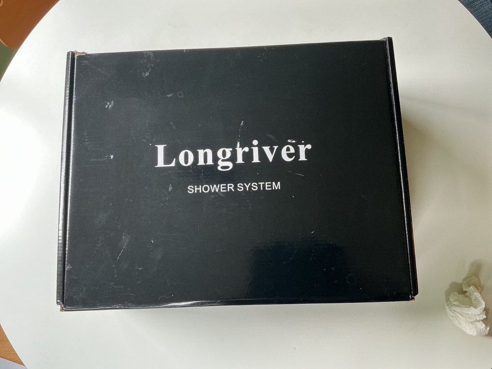 Longriver 12” Rain Shower System Set Temperature Display Rainfall and Handheld