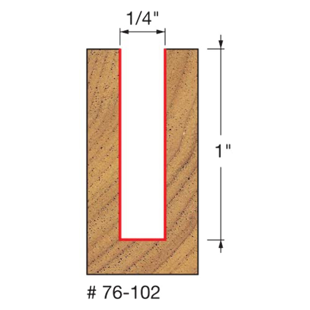 1/4" (Dia.) Down Spiral Bit