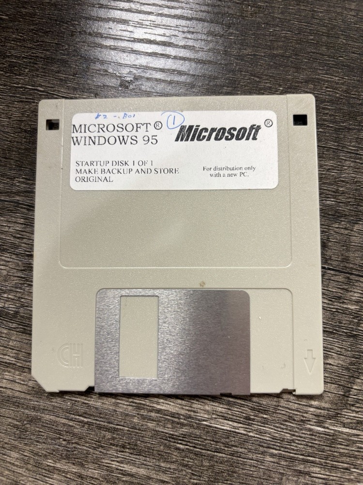 Microsoft Windows 95 Startup Disk Untested