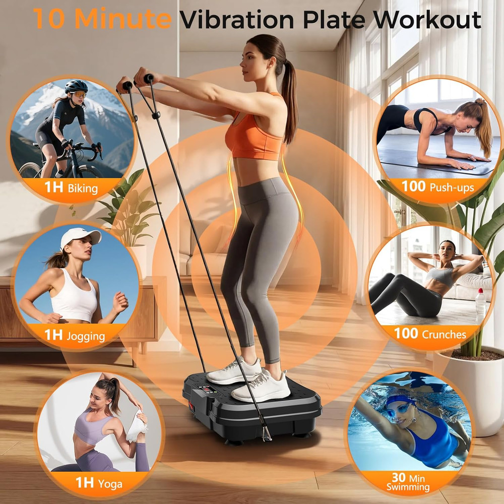 Vibration Plate Exercise Machine for Lymphatic Drainage, Vibration Platform for