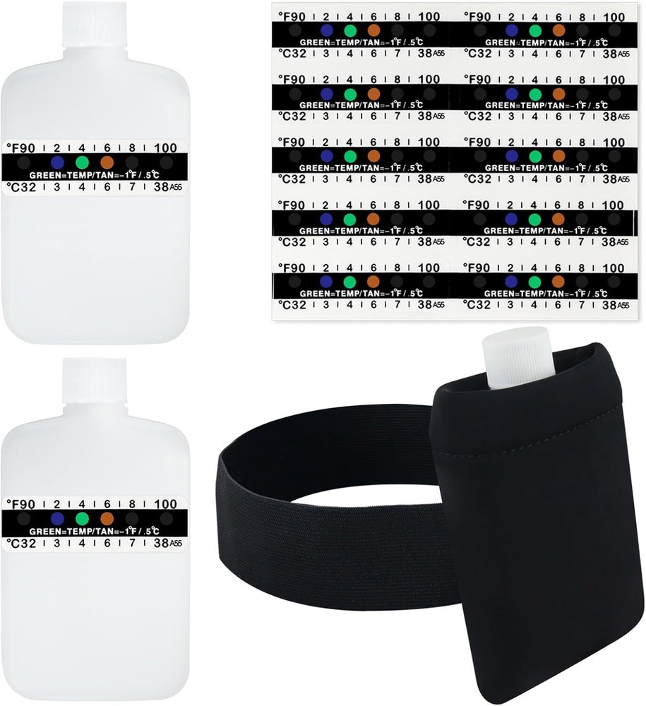 3Oz Urine Test Complete Kit, 2 Smaller Translucent Portable Empty Bottle, Hidden