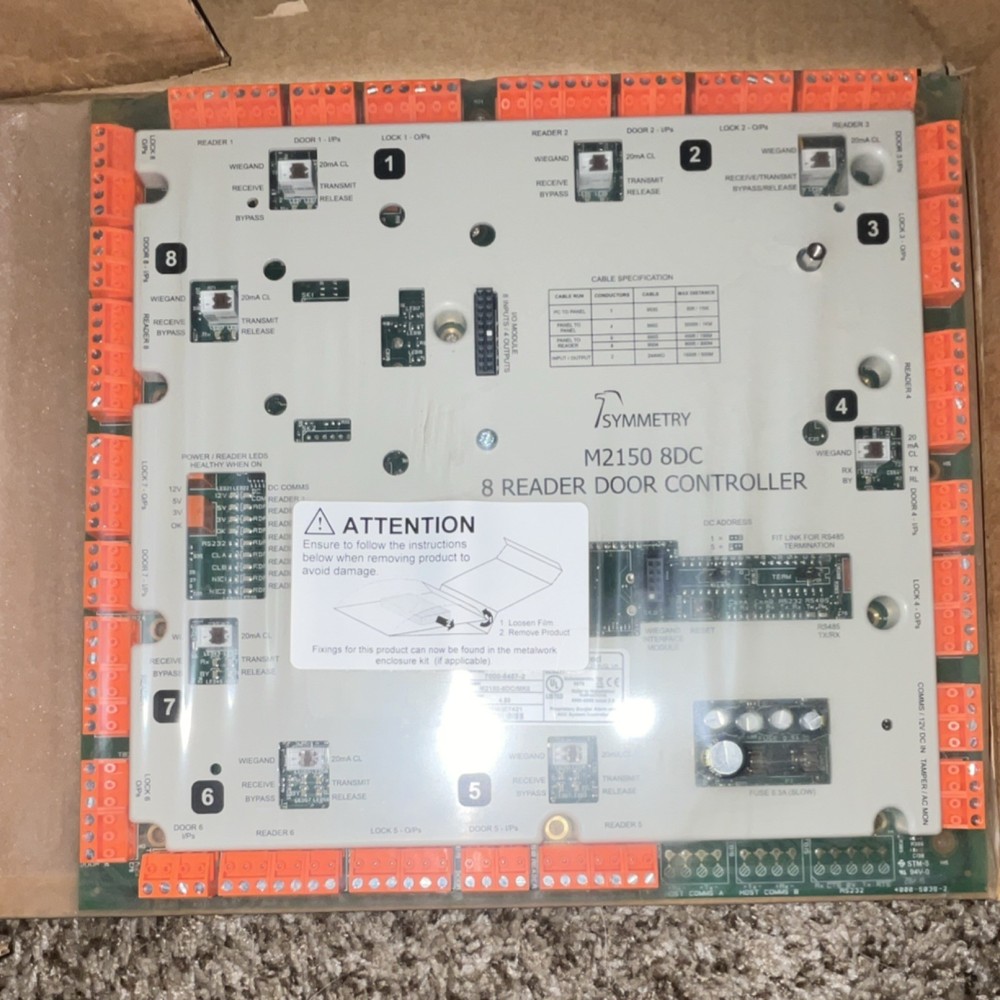 SYMMETRY M2150 8DC 8 Reader Door Controller Access Control Panel 7000-5457-2