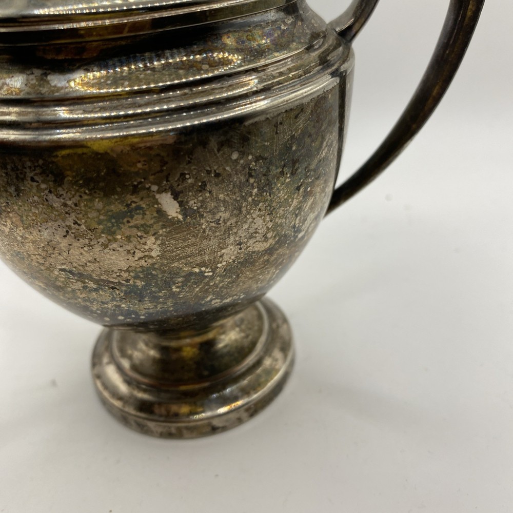 Vintage Crescent Silver Plate Sugar Bowl Pattern 2195 Antique Tableware