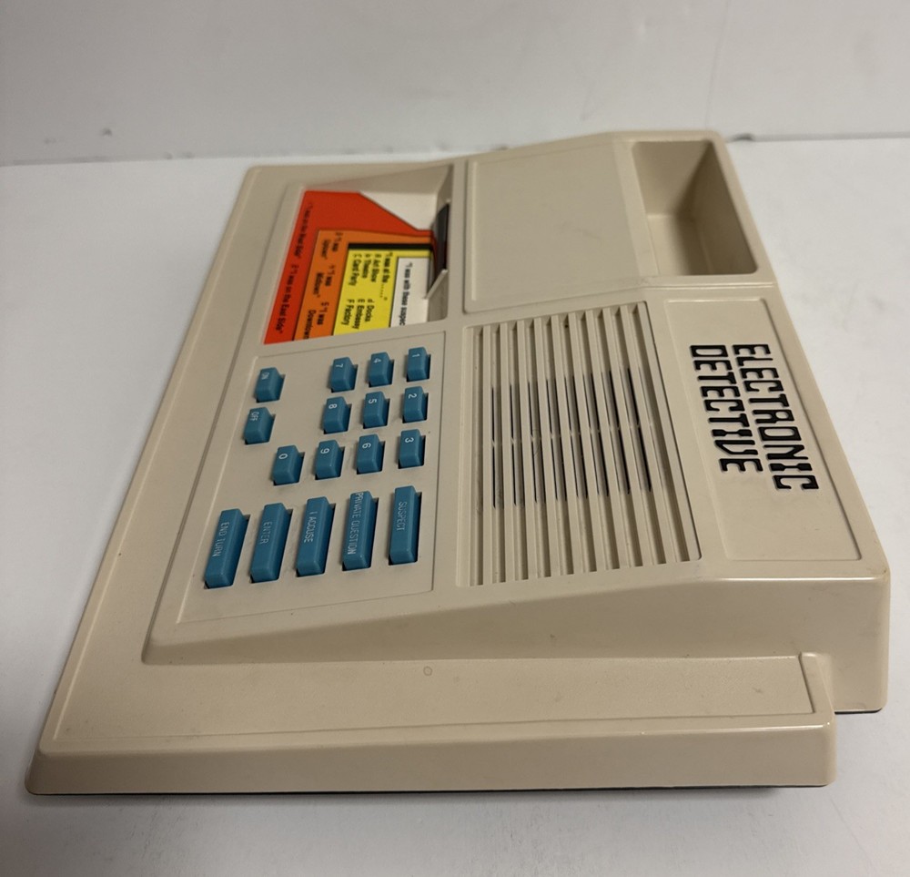Ideal Electronic Detective Game Vintage Crime Solving Board Game Complete