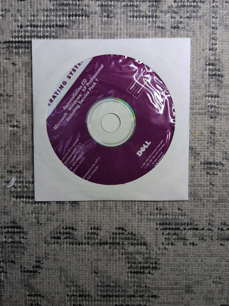 Dell Reinstallation CD Microsoft Windows XP Professional Service Pack 1