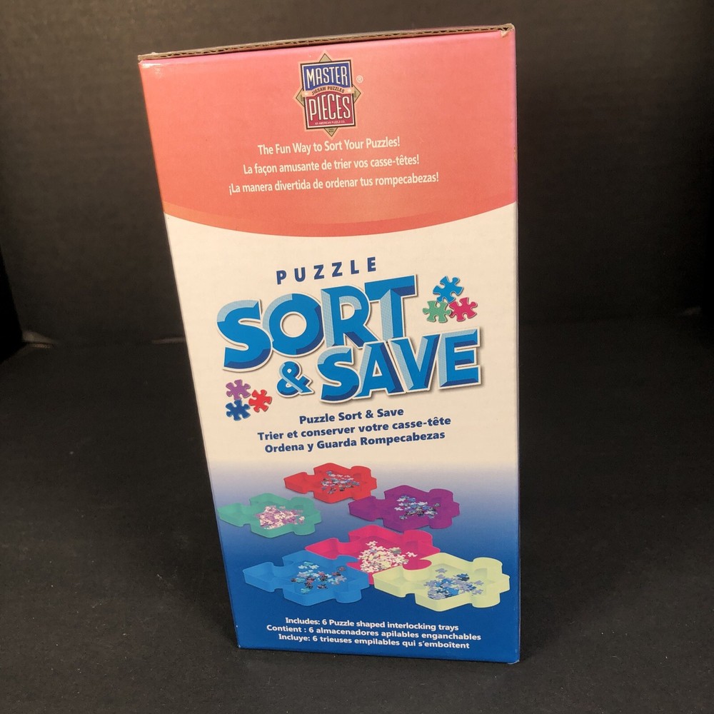 MasterPieces Accessorie, Jigsaw Puzzle Sort & Save 7.85" x 7.85" 6 Stackable~NIB