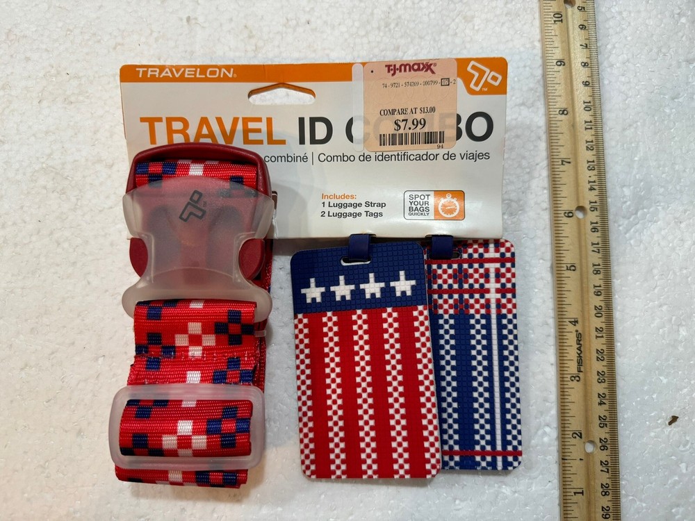Travel Combo Set Luggage Tags & Strap