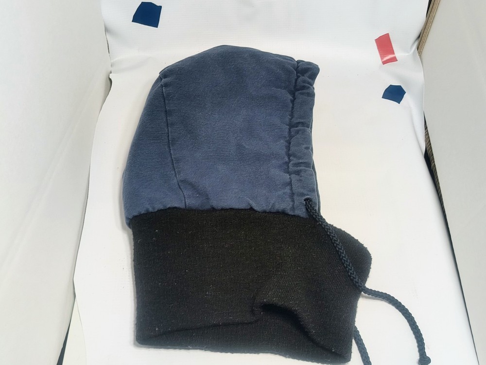 WALLS Zero Zone QUILTED Insulated BLUE Hood Hat Pullover Drawstring Cap