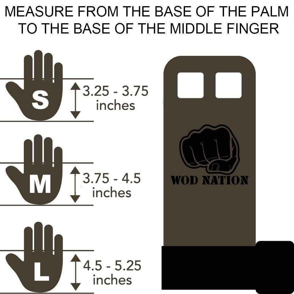WOD Nation Grips for Gymnastics Bars - Pull-Up Kettlebell Training - Small, ...