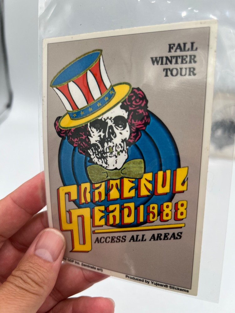 Vintage Grateful Dead Psychedelic Hippy Art Window Sticker Decal Bundle Lot 4pc.