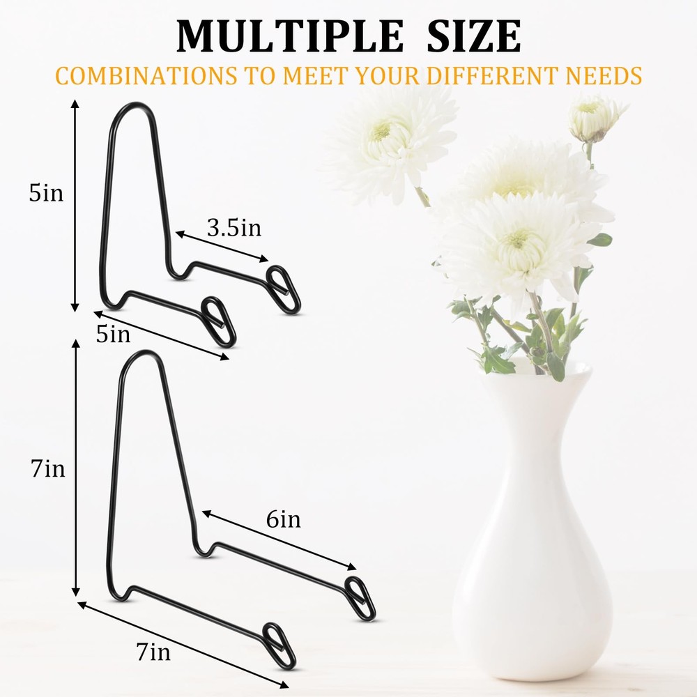 6 Pcs Bowl Display Stands Iron Large Medium Size Dish Display Stand Bowls Hol...