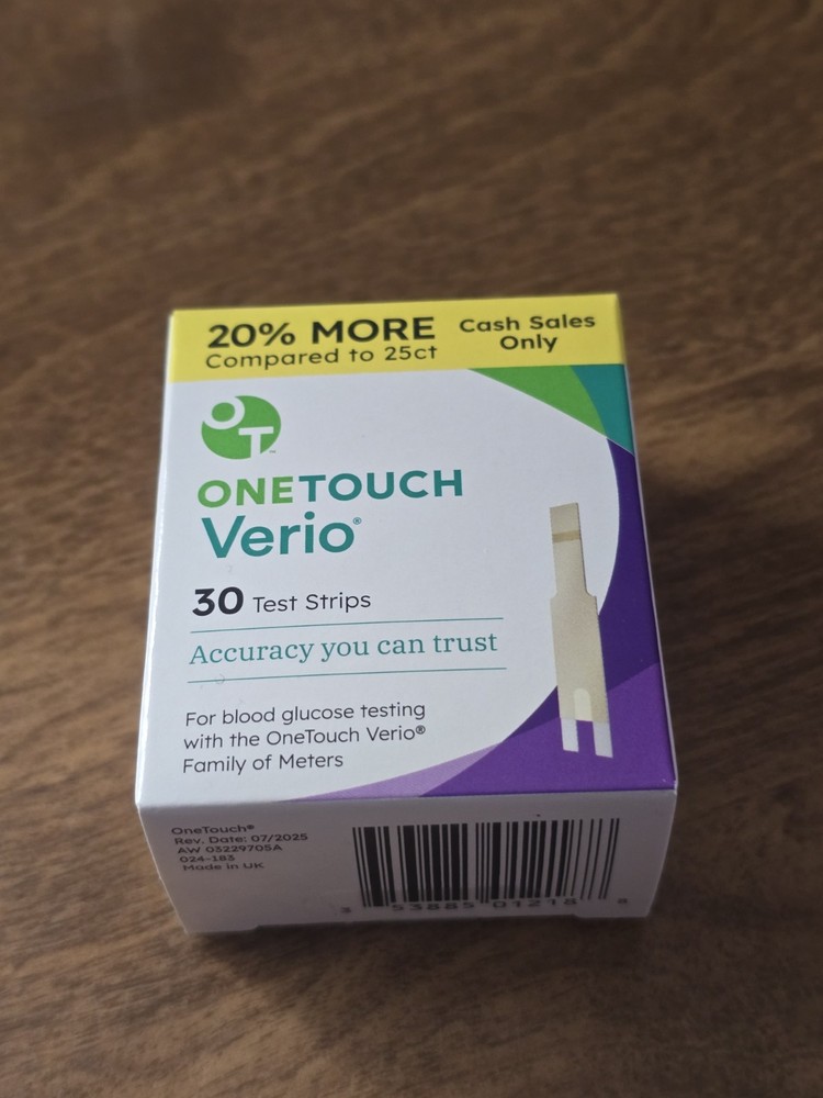 OneTouch Verio 30 Test Strips  NEW