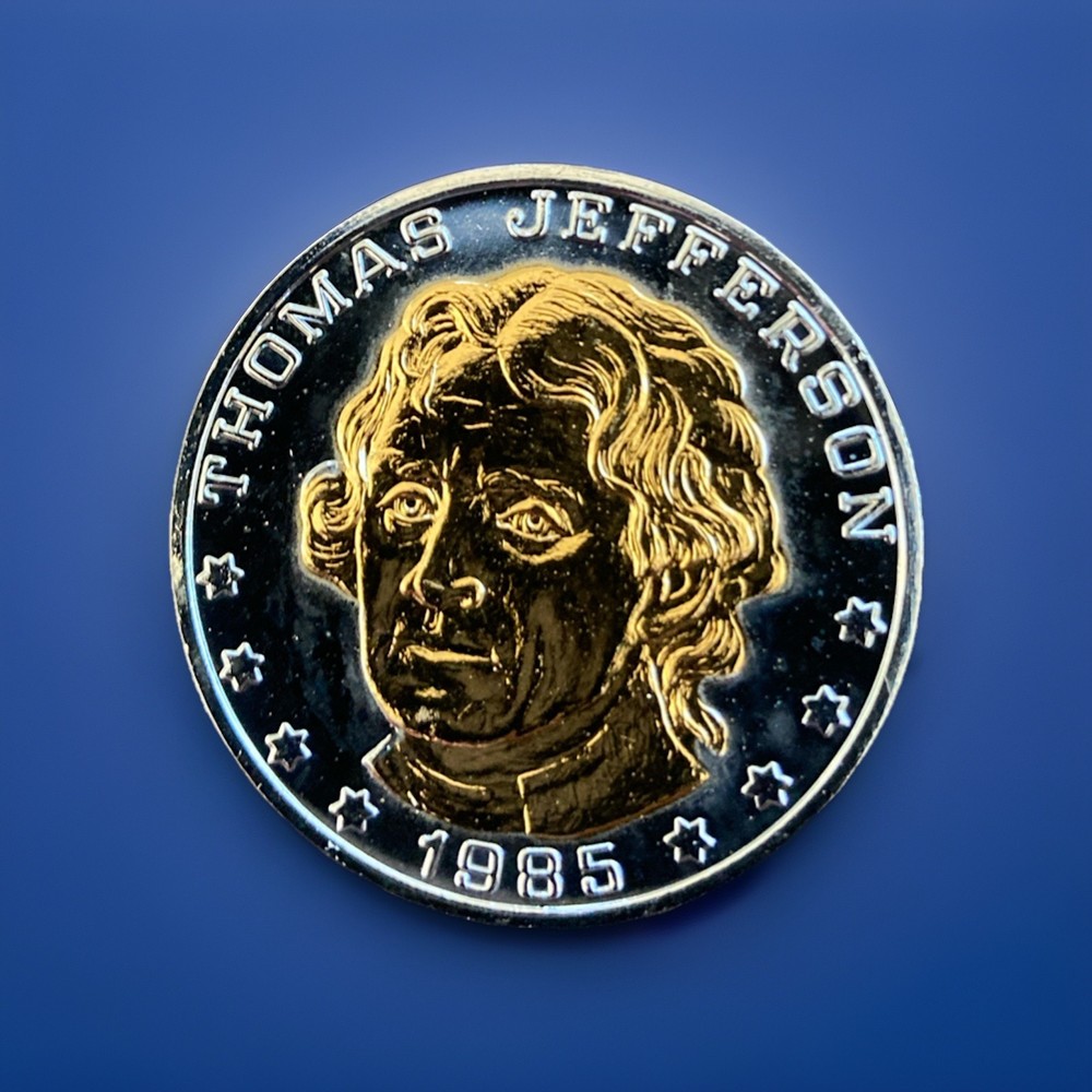 1985 Thomas Jefferson 185th Anniversary Commemorative Double Eagle Medal