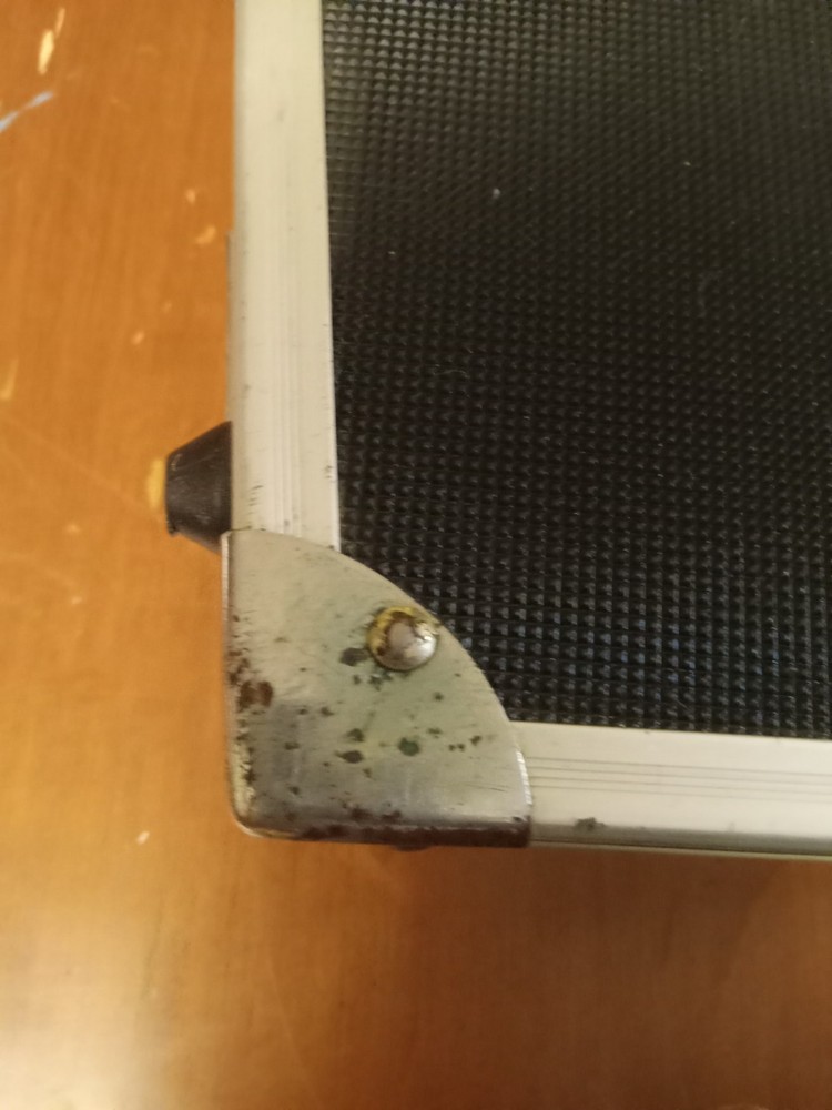 Coffin Case Drumstick Case Hard Shell Black with Red Lining see photo descript