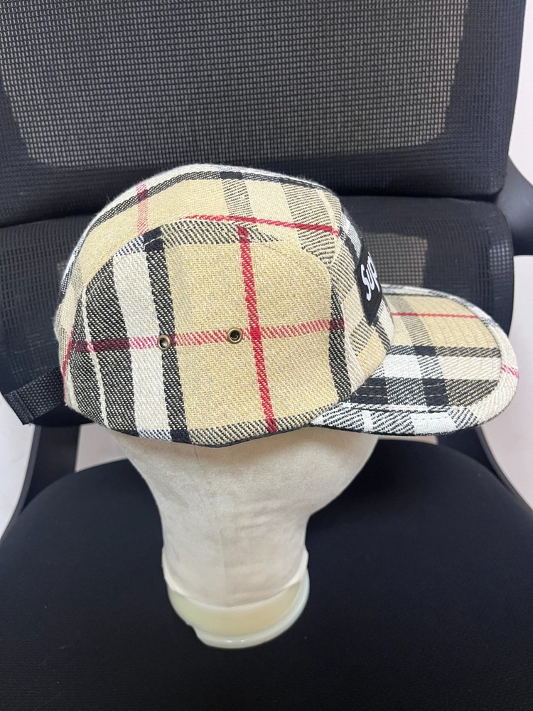 Supreme Houndstooth Check Adjustable Baseball Cap