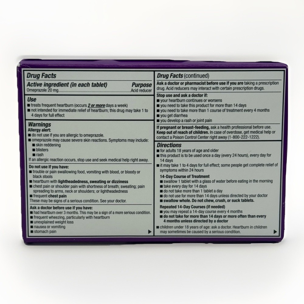 Rite Aid Acid Reducer Omeprazole Delayed Release Tablets