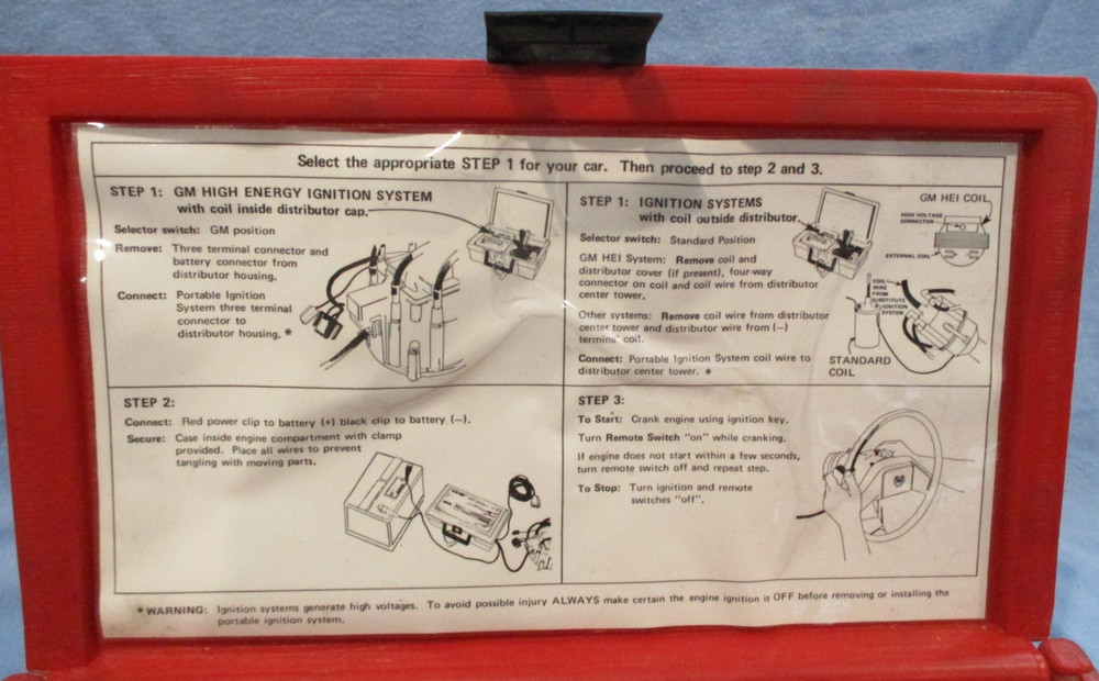 VINTAGE PORTABLE IGNITION SYSTEM #2632 - K-D TOOLS - UNTESTED