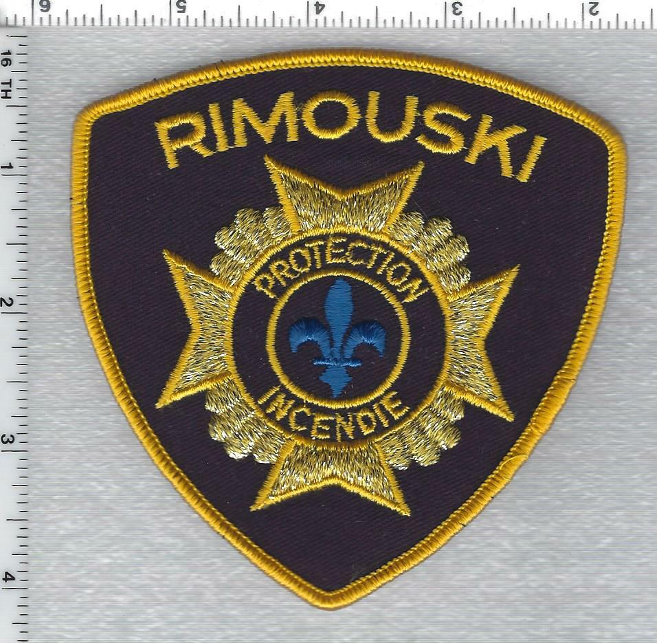 Rimouski Fire Department (Quebec, Canada) Shoulder Patch
