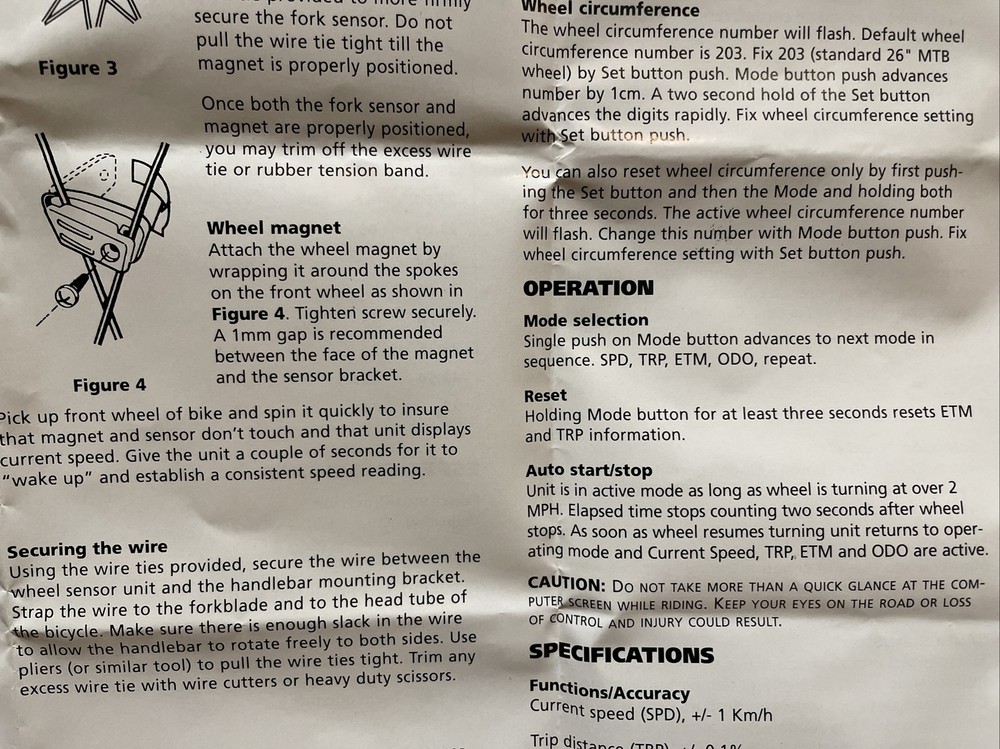 NOS Vintage ACT - Cycle Computer C-0.5