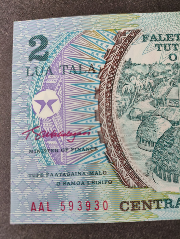 2003-9 Western Samoa 2 Tala Banknote - Commemorative - UNC