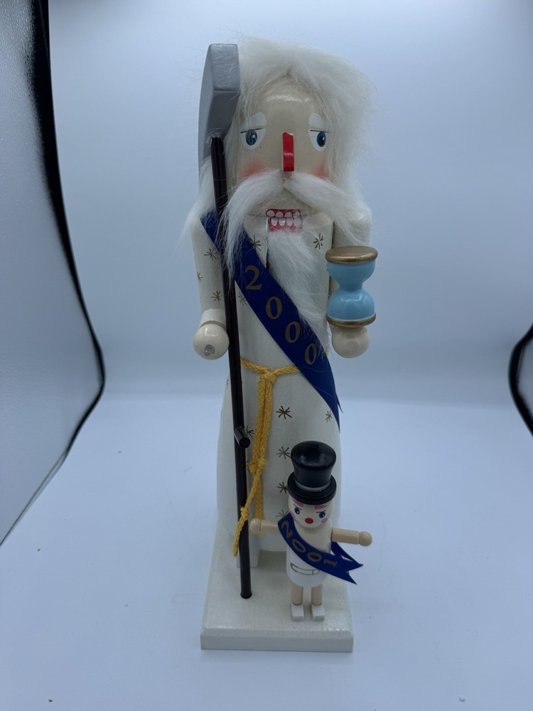 Father Time Nutcracker 15 Tall With Baby