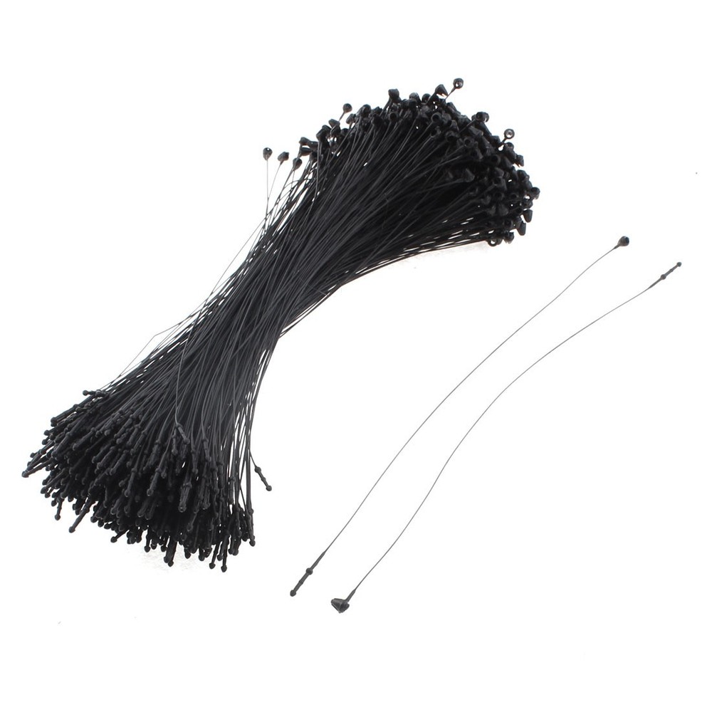 7" Length Security Loop Plastic Tag Tagging Fastener Hook Tie Black 500pcs