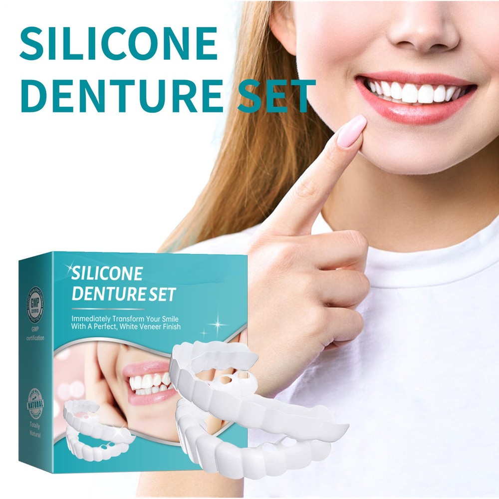 Teeth Dentures Tooth Replacement Set Upper And Lower Dentures For High Grade