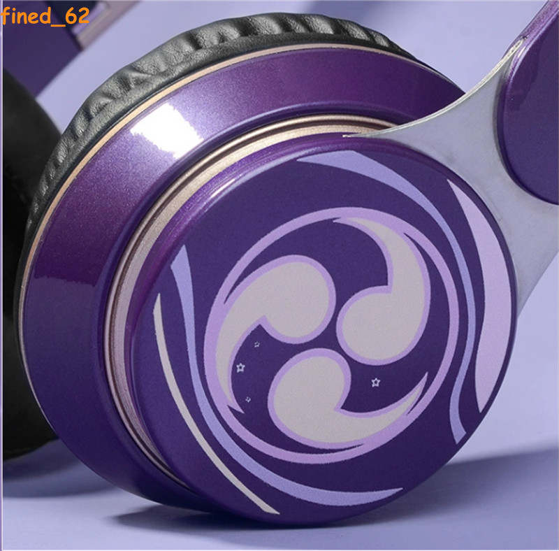 Genshin Impact Raiden Shogun Wireless Bluetooth Headset Foldable Headphones Gift