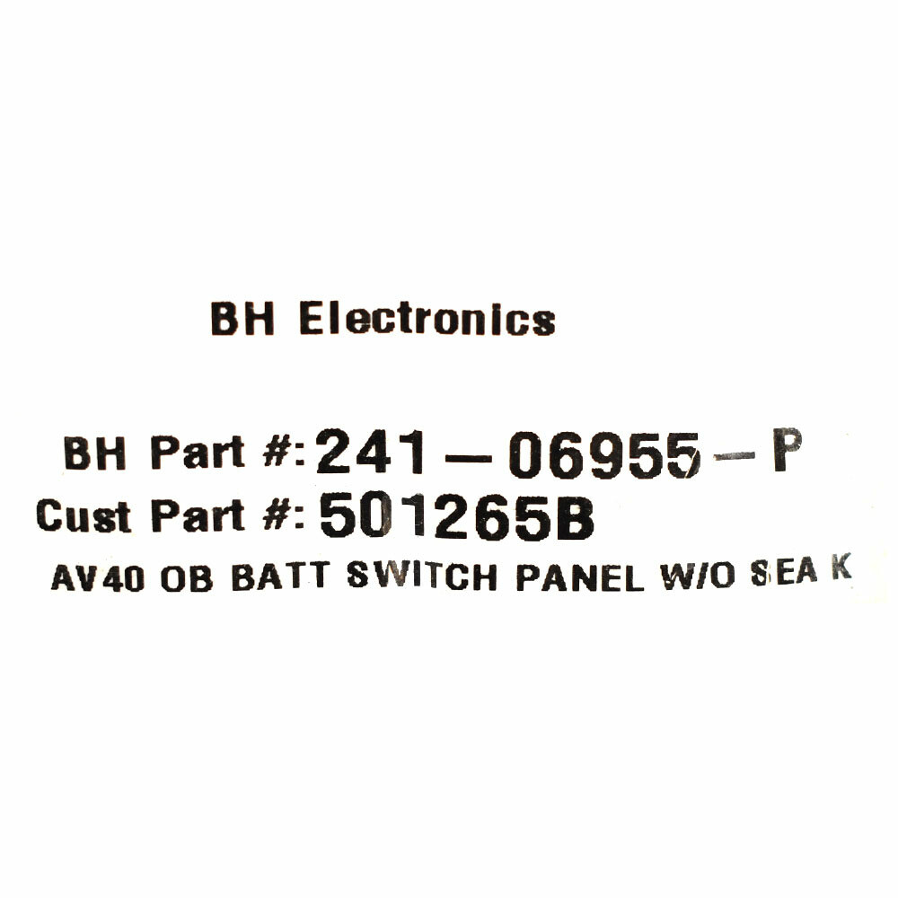 Aviara Boat Battery Switch Panel 501265B | AV40 Dual Outboard Engine