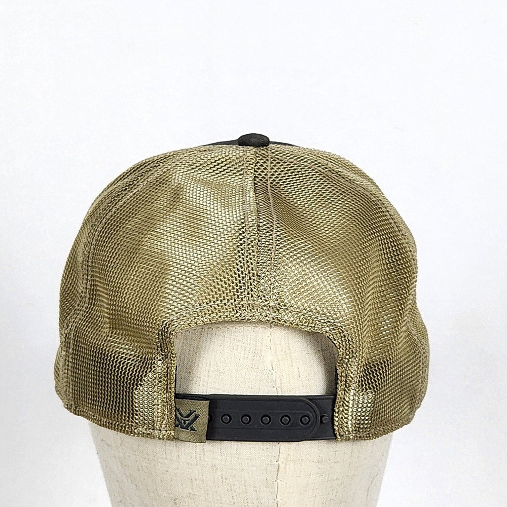 Vortex Optics Vortex Mule Deer Embroidered 6 Panel Gray/Gold Mesh Snapback Hat