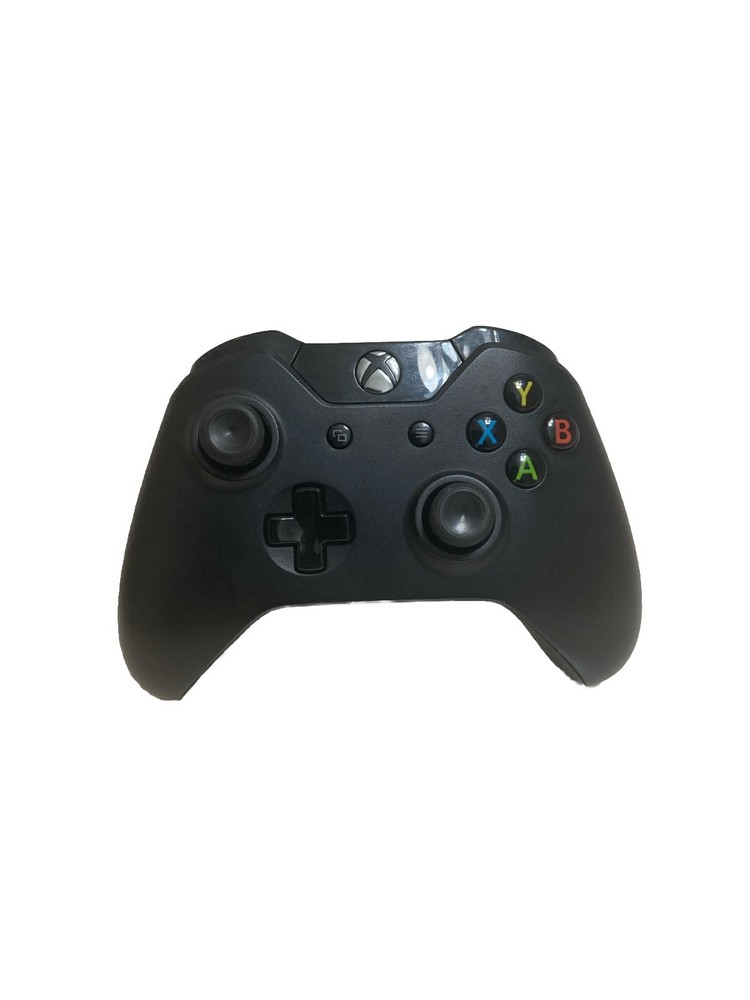 Xbox One Wireless Controller 1537 Black Working Tested & Cleaned W/ Backplate