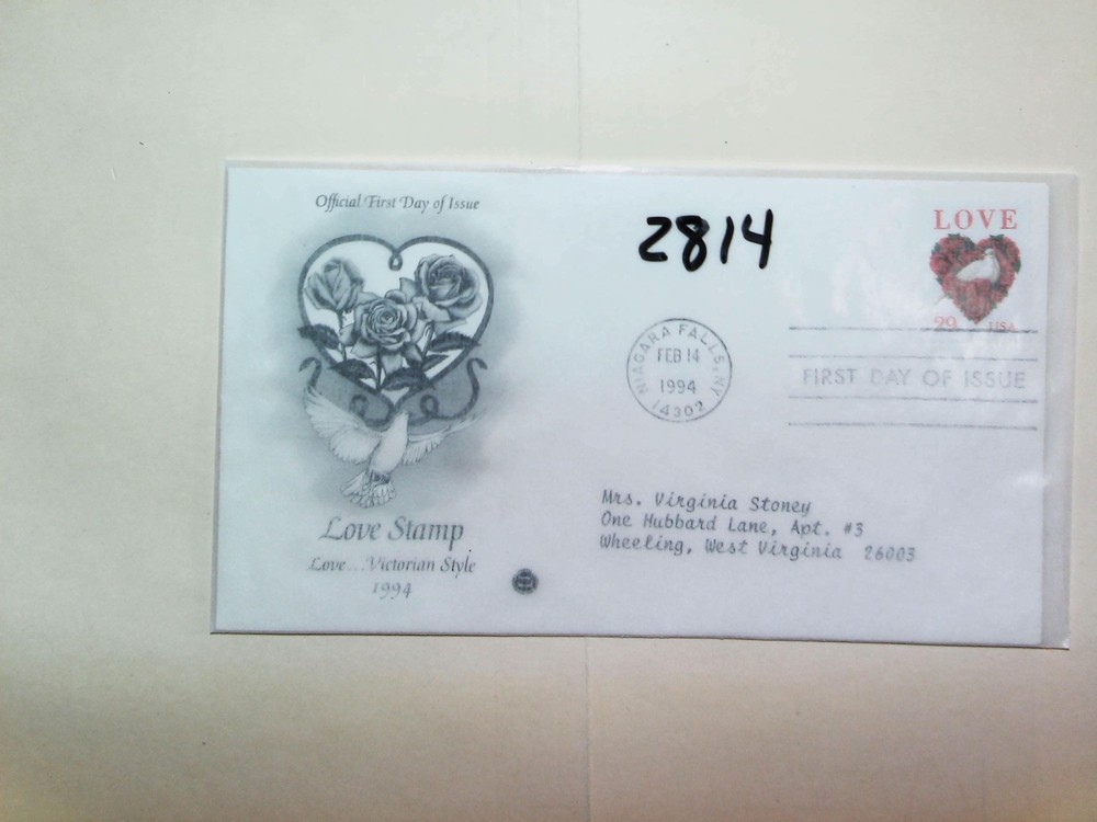 U. S. FDC  2814 - Love - unsigned?  cachet - comb. ship!