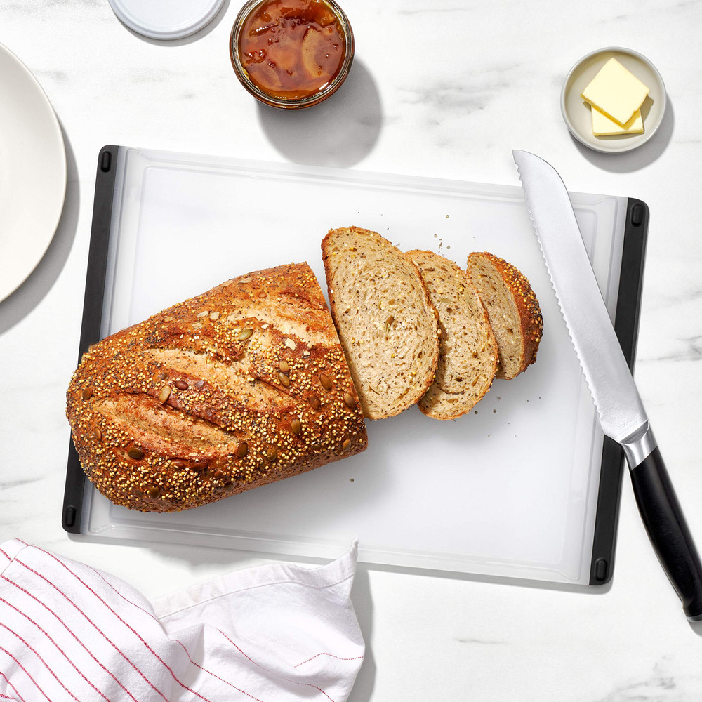 Plastic Utility Cutting Board Non Slip Dishwasher Safe Chopping Board with Juice