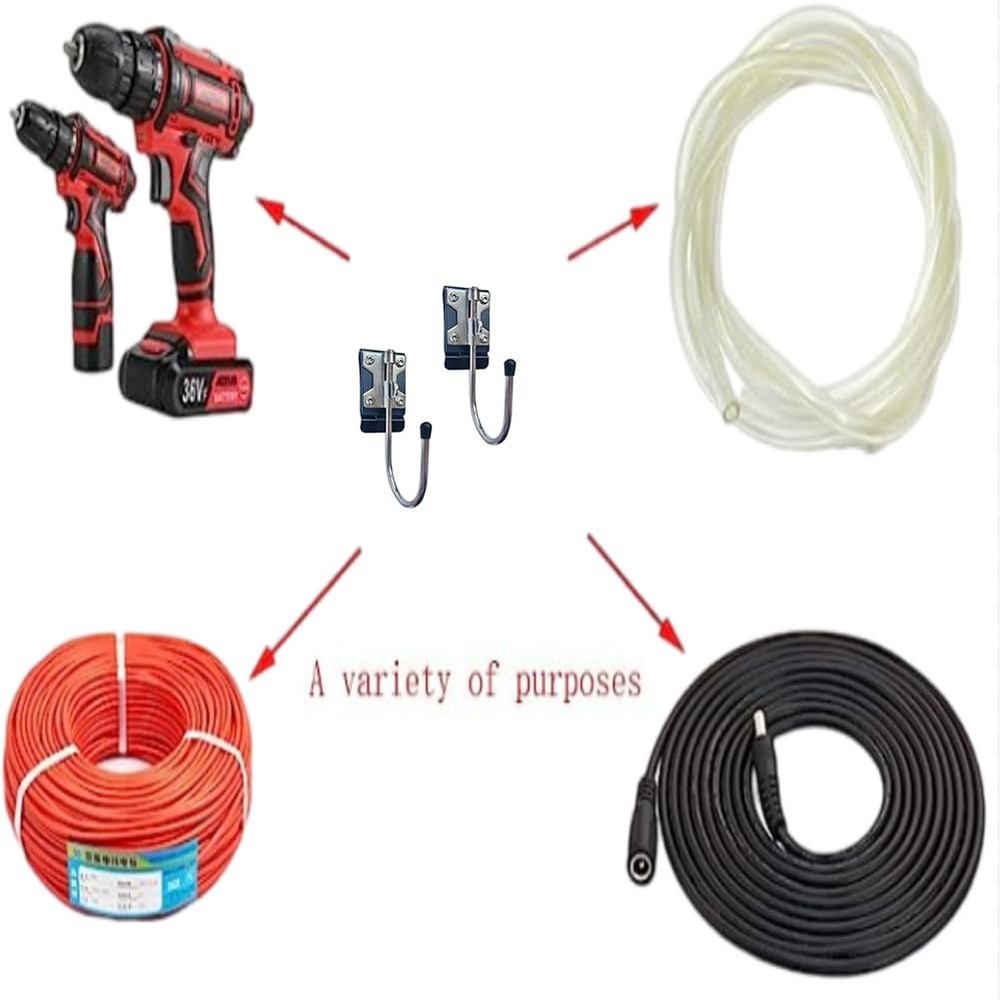 2 PCS Drill Holder Belt Tool Hook Holster Hanger for Wire Pipe Accessory