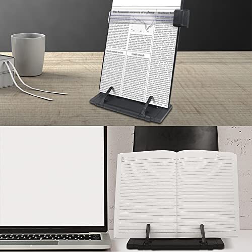 Desktop Document Book Holder with 7 Adjustable Positions Paper Holder Copy