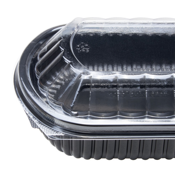 Karat 24oz PP Microwaveable Black Take Out Box - 300 pcs, FP-BB24