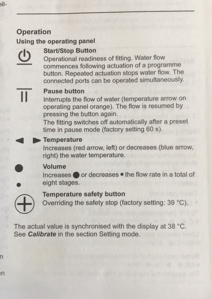 Grohe Shower Operating Panel Digital Display ondus White 36.059-LS0 Q2